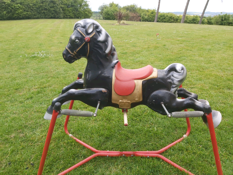 metal rocking horse 1960
